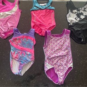 Girls XS-S gymnastics/ dance leotards and shorts